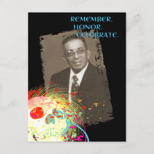 Invitation Carte Postale célébration commémorative de dia de los muertos