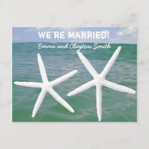 Invitation Carte Postale Célébration de mariage abordable sur le thème de l