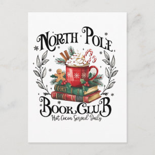Invitation Carte Postale Cercle de lecture du Pôle Nord Chocolat chaud de N