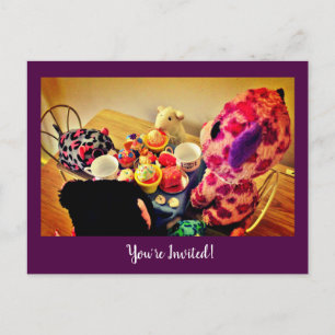 Invitation Carte Postale C'est l'heure de la fête