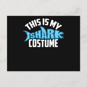 Invitation Carte Postale C'Est Mon Costume De Requin Sea Creatme