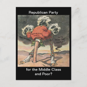 Invitation Carte Postale Chef du Parti républicain du sable