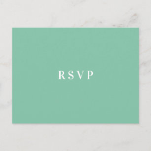 Invitation Carte Postale Choix de repas pour RSVP Mariage floral d'Hibiscus