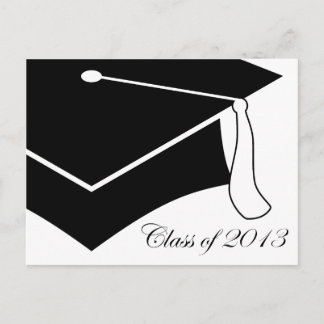 Invitation Carte Postale classe du plafond de graduation 2013