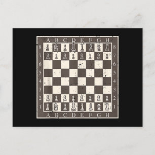 Invitation Carte Postale Cool Jeu d'échecs Halloween Costume drôle Lazy DO-
