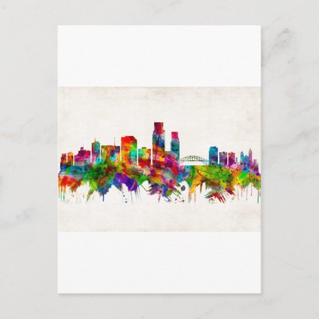Invitation Carte Postale Corpus Christi Texas Skyline (Devant)