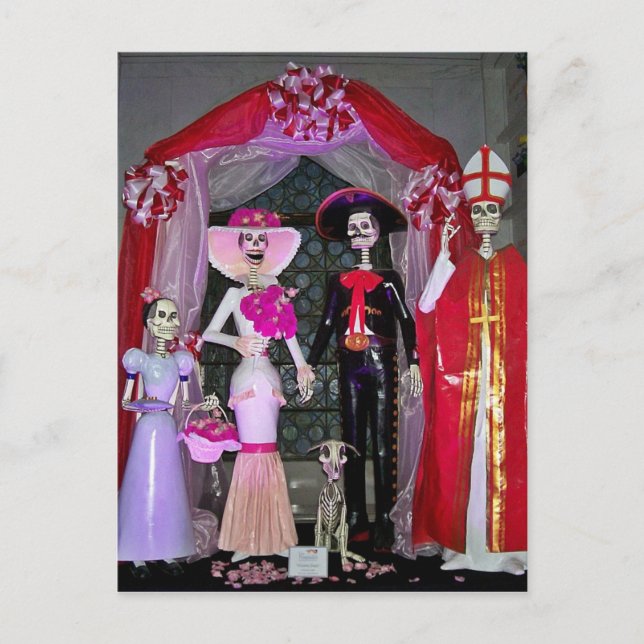 Invitation Carte Postale Cortège de Mariage (Devant)