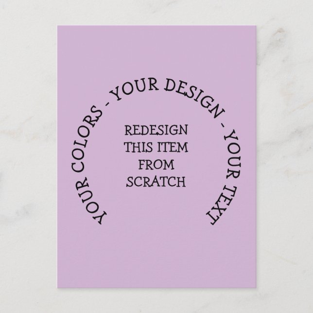 Invitation Carte Postale Créez Votre Propre (Devant)