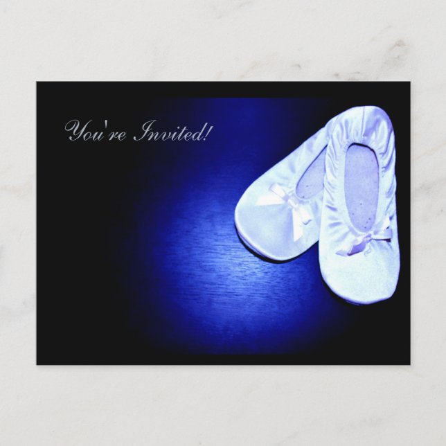 Invitation Carte Postale Danse de ballet Considérant (Devant)