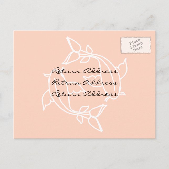 Invitation Carte Postale Demande de réponse (Devant)