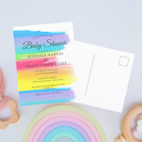 Deux Moms Arc-en-ciel magnifique Baby shower lesbi