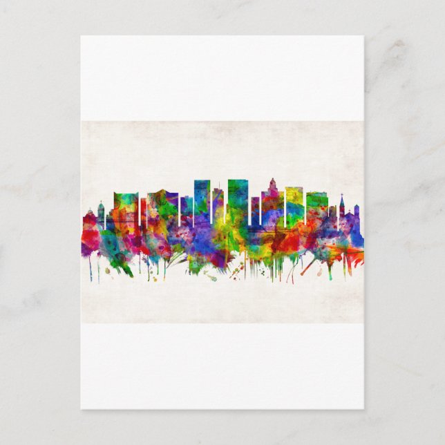 Invitation Carte Postale El Paso Texas Skyline (Devant)