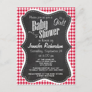 Invitation Carte Postale Embrayage de Crimson; tableau de bord rétro