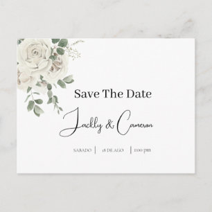 Invitation Carte Postale Enregistrer la date