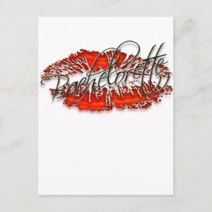 Invitation Carte Postale Enterrée de vie de jeune fille et son groupe d'ami