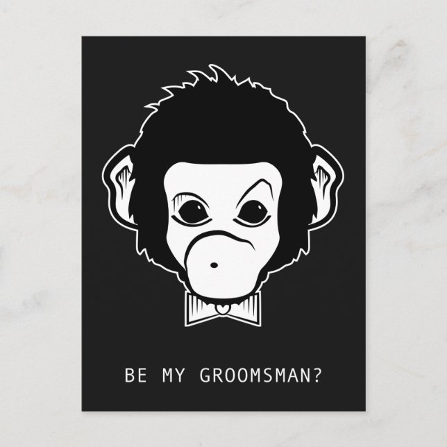 Invitation Carte Postale êtes-vous mon groomsman ? (Devant)