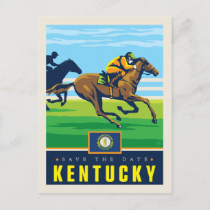 Invitation Carte Postale Faites gagner la date   Kentucky