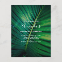 Fermeture de la jambe verte Palm Frond Photo Anniv