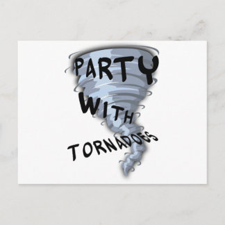 Invitation Carte Postale Fête avec tornades