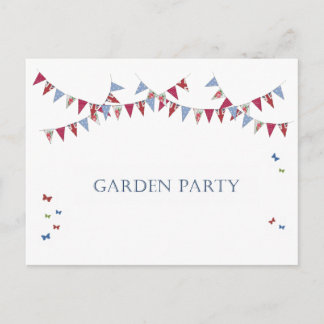 Invitation Carte Postale Fête de jardin / BBQ -