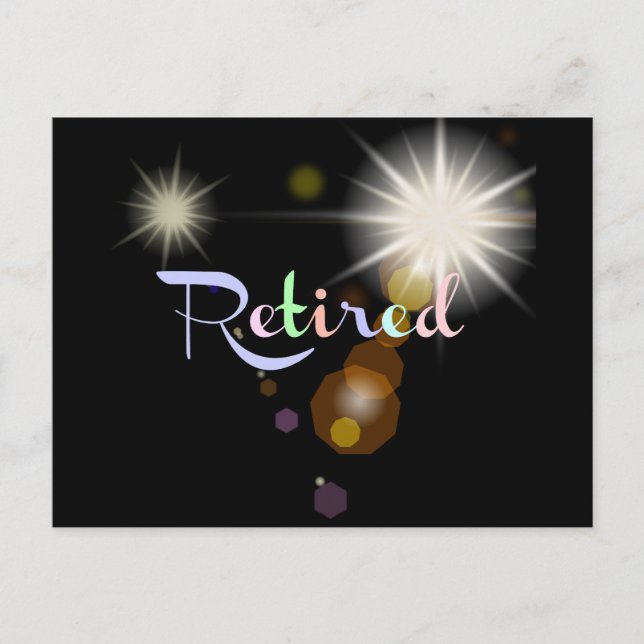 Invitation Carte Postale Fête de la retraite (Devant)