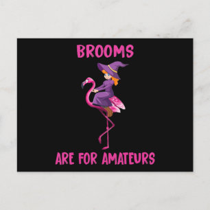 Invitation Carte Postale Flamant rose   Costume d'Halloween Flamingoween