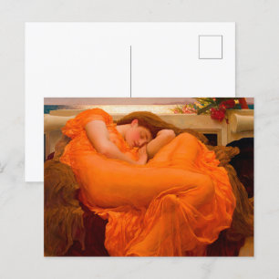 Invitation Carte Postale Flaming June par Lord Frederic Leighton