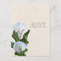 Fleurs de lys calla Floral élégant Mariage RSVP