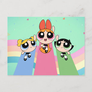 Invitation Carte Postale Fly high Powerpuff