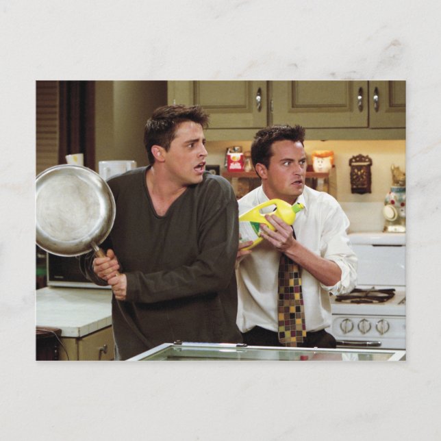 Invitation Carte Postale FRIENDS™| Joey et Chandler craignent (Devant)