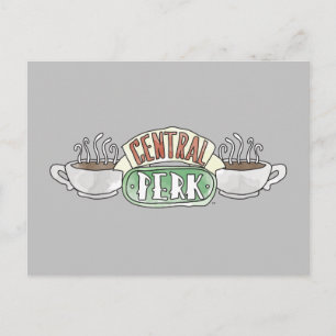 Invitation Carte Postale FRIENDS™  Logo Central Perk Watercolor
