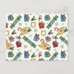 Invitation Carte Postale FRIENDS™  Motif d'icône de Noël