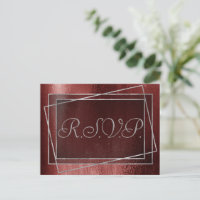 Glitzy Foil | Henna Crimson Red Faux Parties scint