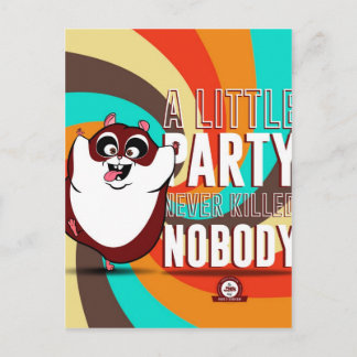 Invitation Carte Postale Hamster Party