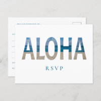 Hawaii Beach Wedding Aloha Photo RSVP