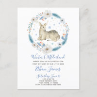 Hiver ONEderland Cerf Floral Baby 1er anniversaire