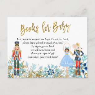 Invitation Carte Postale Hiver Snowflake Nutcracker Livres pour bébé