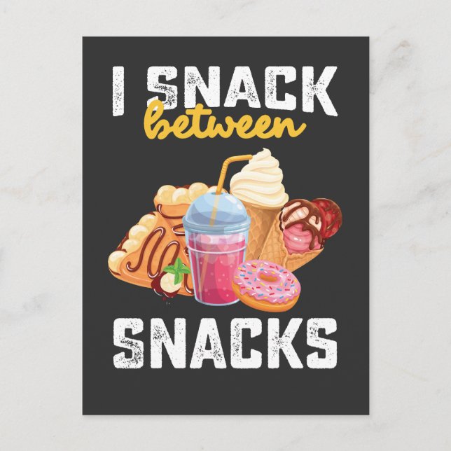 Invitation Carte Postale I Snack Entre Snacks Food Sweet Lovers (Devant)