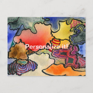 Invitation Carte Postale Image libre du cool abstrait et des cellules de co