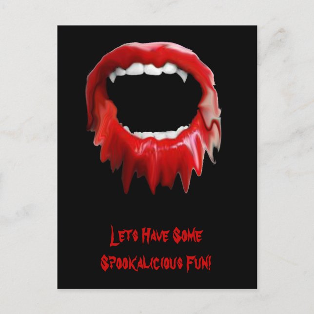 Invitation Carte Postale Invitation-crocs saignants (Devant)