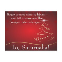 Io Saturnalia Citation de Petronius