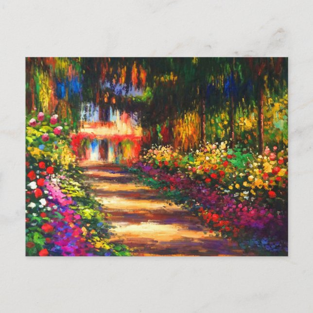 Invitation Carte Postale Jardin du Monet à Giverny (Devant)