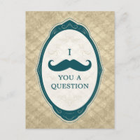 Je Vous Moustache Une Question Cadre Vintage