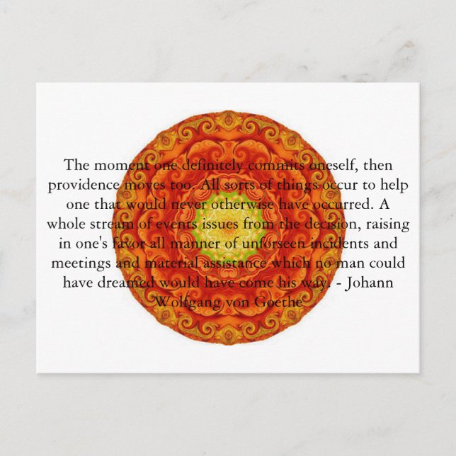 Invitation Carte Postale Johann Wolfgang von Goethe (Devant)