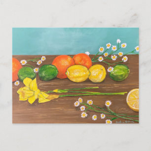 Invitation Carte Postale jonquille