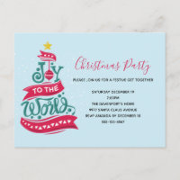 Joy to the World Christmas Citation Typographie