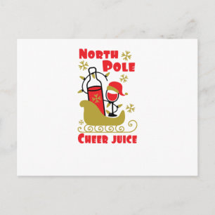 Invitation Carte Postale jus de North Pole Cheer