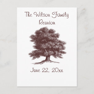 Invitation Carte Postale L'arbre généalogique