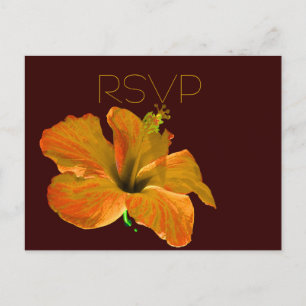 Invitation Carte Postale L'automne de RSVP colore le mariage