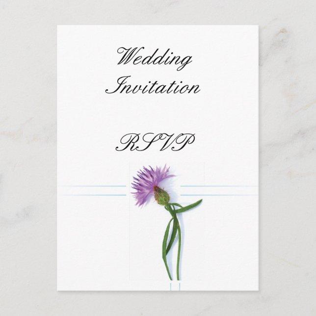 Invitation Carte Postale Le traditionnel écossais et le celtique Mariage ch (Devant)